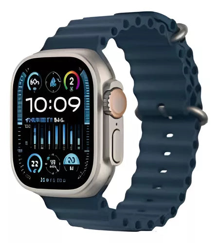 Smartwatch Ultra Pro con 2 correas negro + azul